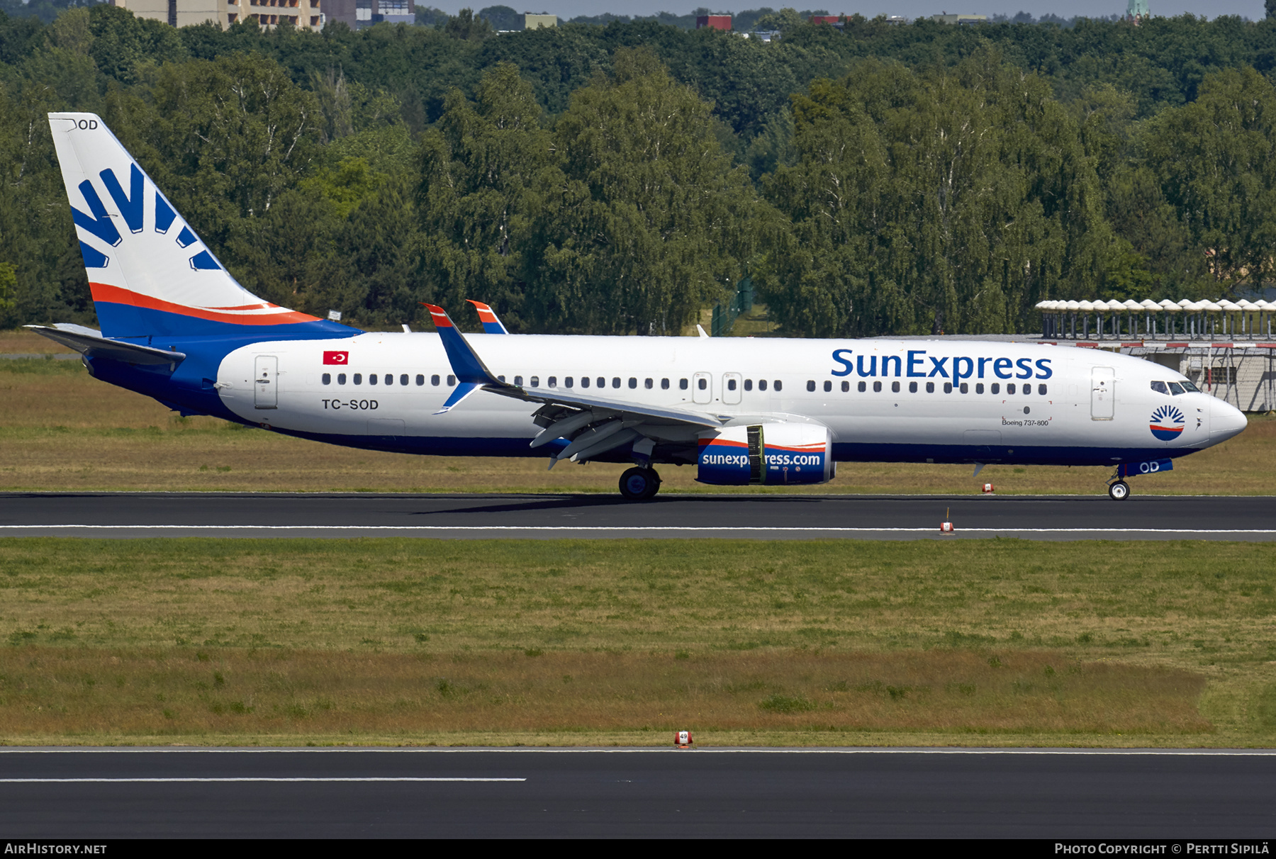 Aircraft Photo of TC-SOD | Boeing 737-800 | SunExpress | AirHistory.net #366079