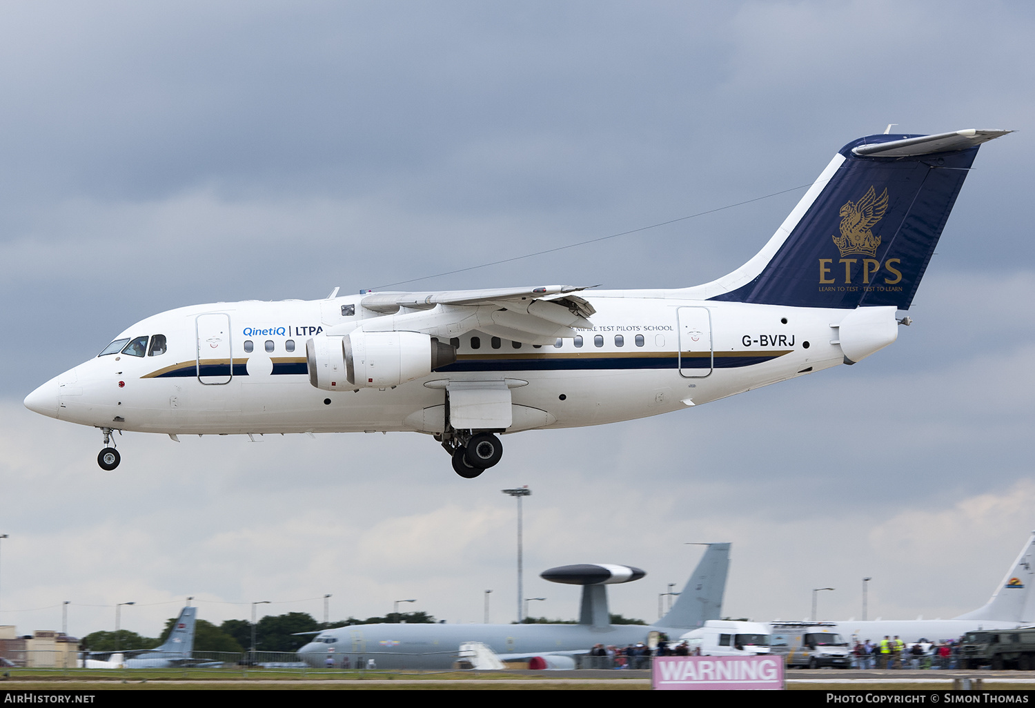 Aircraft Photo of G-BVRJ | British Aerospace Avro 146-RJ70 | QinetiQ | AirHistory.net #366104