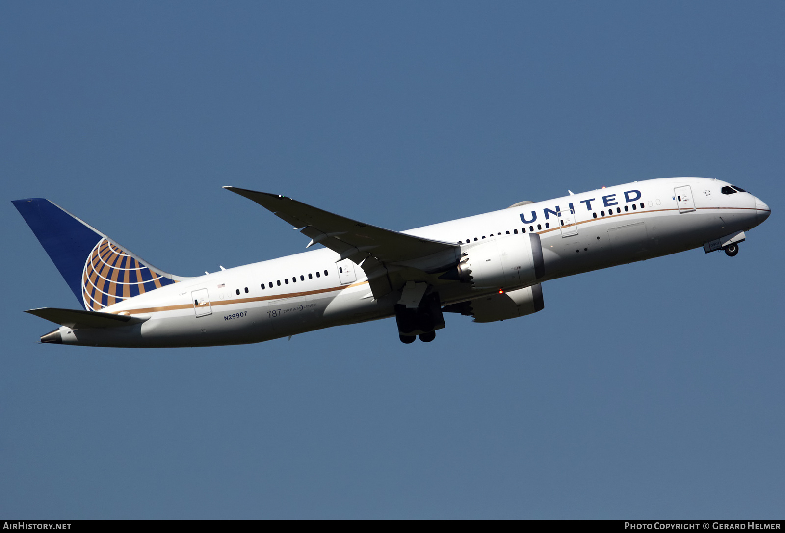 Aircraft Photo of N29907 | Boeing 787-8 Dreamliner | United Airlines | AirHistory.net #366155