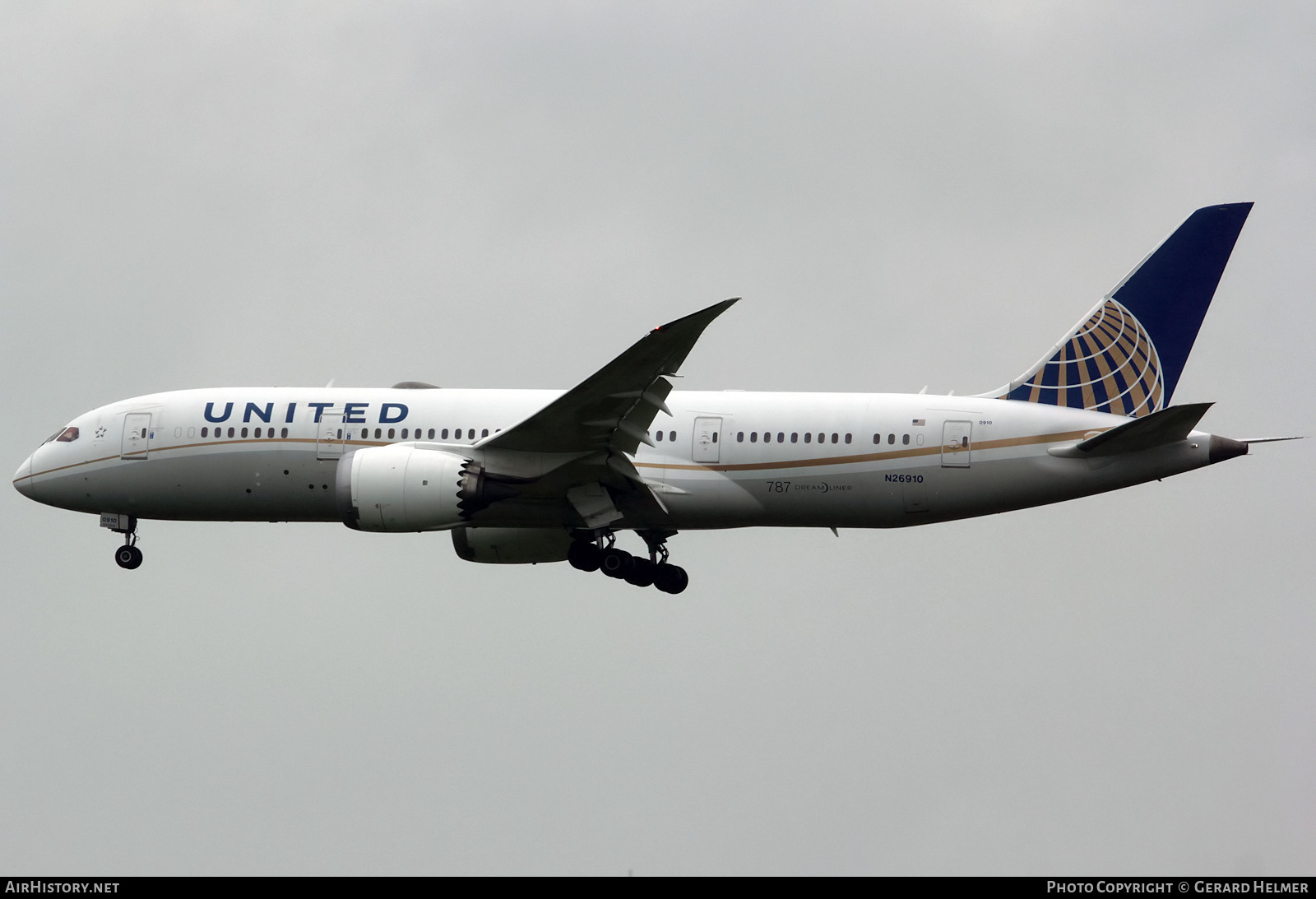 Aircraft Photo of N26910 | Boeing 787-8 Dreamliner | United Airlines | AirHistory.net #366210