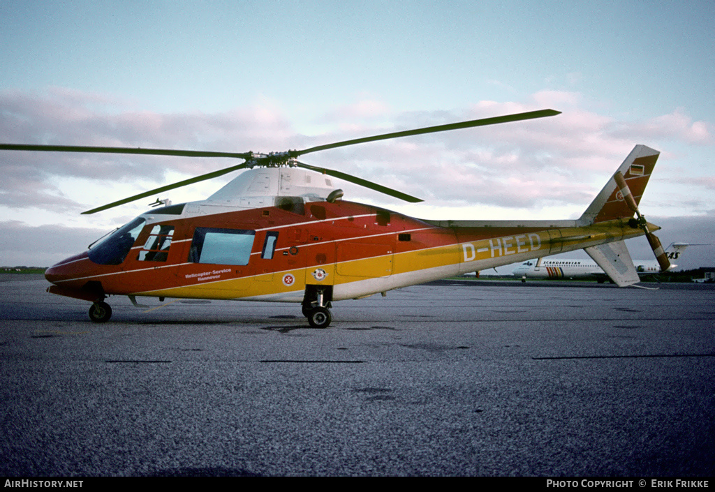 Aircraft Photo of D-HEED | Agusta A-109A | Helicopter-Service Hamburg | AirHistory.net #366318