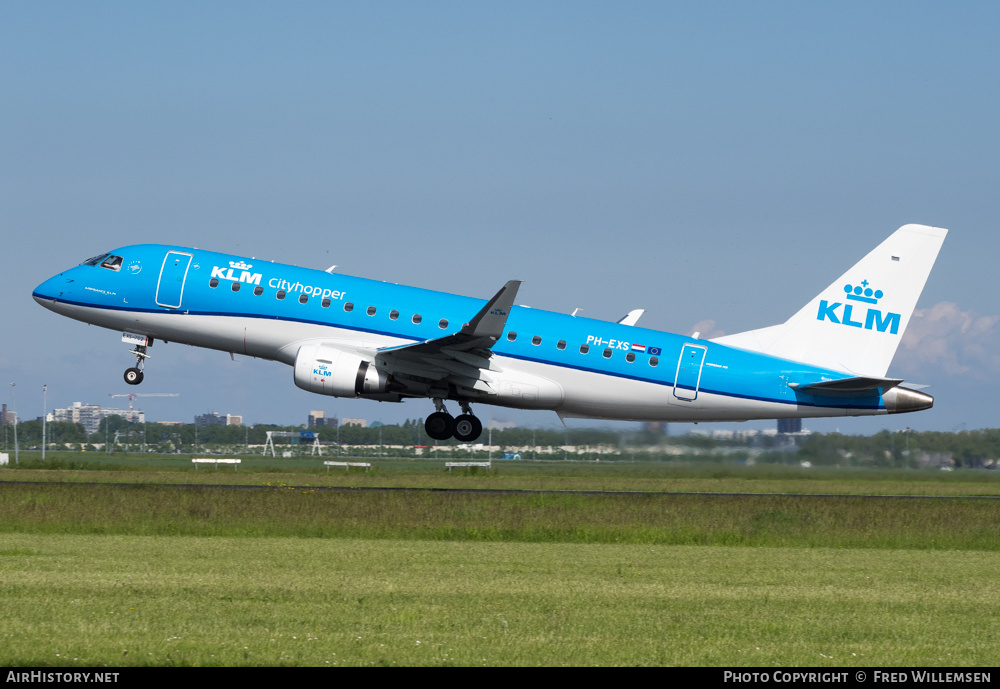 Aircraft Photo of PH-EXS | Embraer 175STD (ERJ-170-200STD) | KLM Cityhopper | AirHistory.net #366370