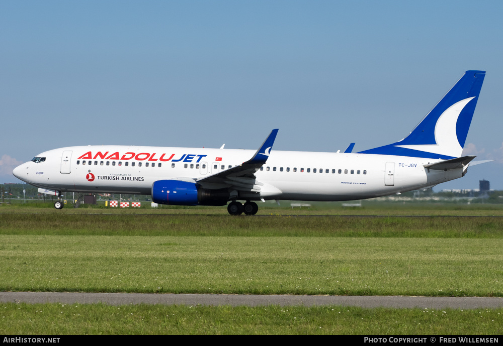 Aircraft Photo of TC-JGV | Boeing 737-8F2 | AnadoluJet | AirHistory.net #366379