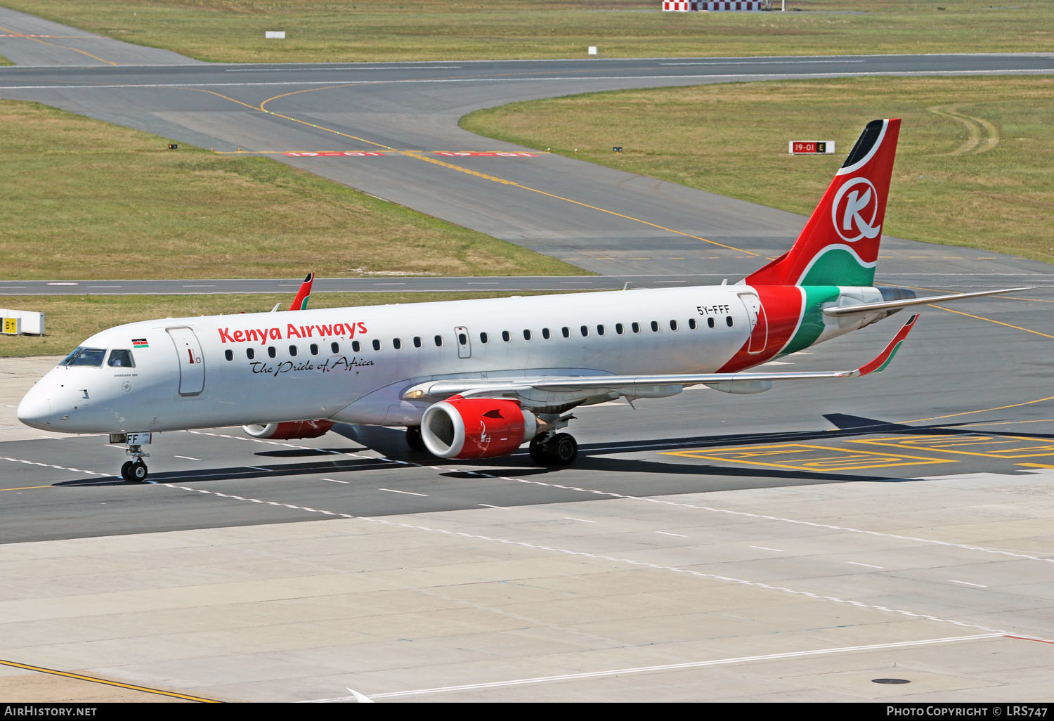 Aircraft Photo of 5Y-FFF | Embraer 190AR (ERJ-190-100IGW) | Kenya Airways | AirHistory.net #366424