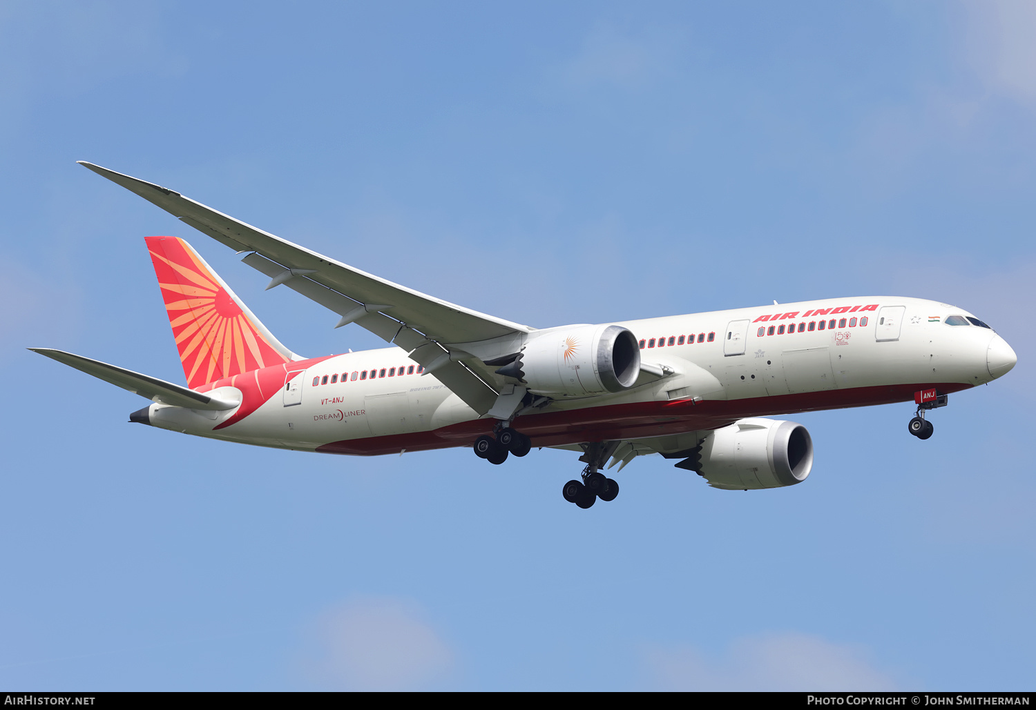 Aircraft Photo of VT-ANJ | Boeing 787-8 Dreamliner | Air India | AirHistory.net #366471