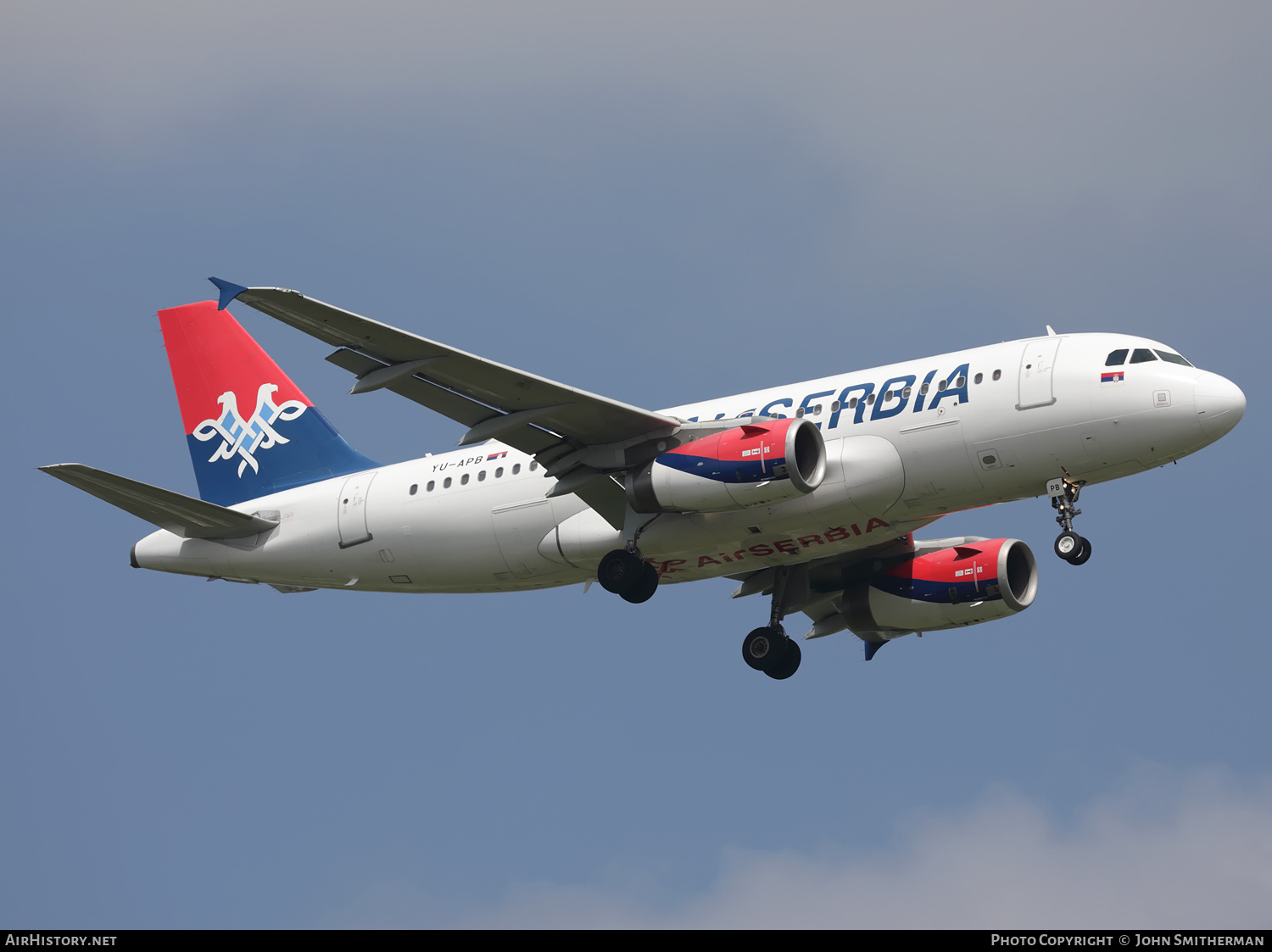 Aircraft Photo of YU-APB | Airbus A319-132 | Air Serbia | AirHistory.net #366478