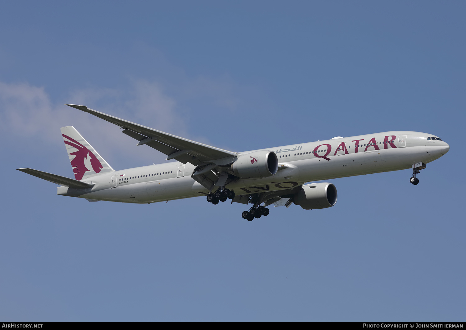 Aircraft Photo of A7-BAY | Boeing 777-3DZ/ER | Qatar Airways | AirHistory.net #366491