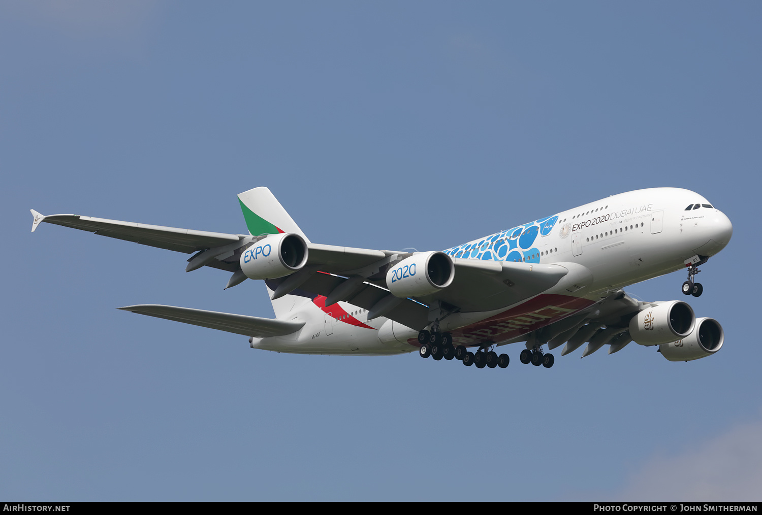 Aircraft Photo of A6-EOT | Airbus A380-861 | Emirates | AirHistory.net #366497