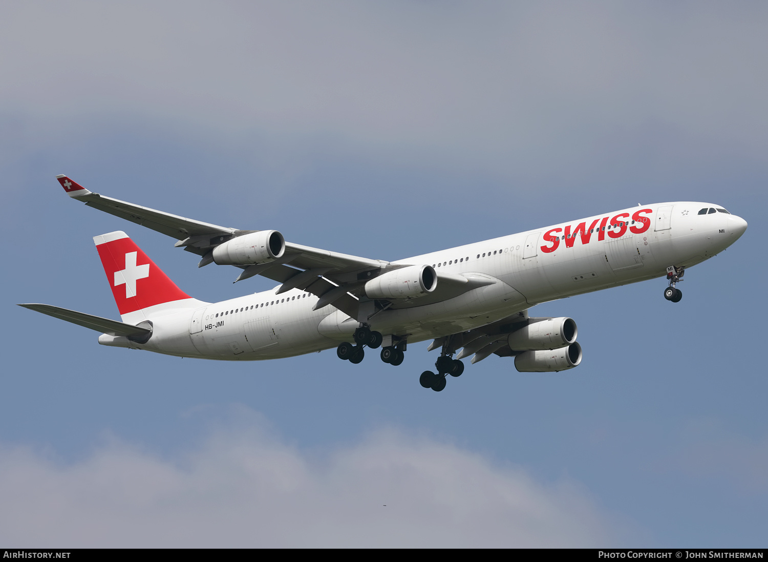 Aircraft Photo of HB-JMI | Airbus A340-313 | Swiss International Air Lines | AirHistory.net #366503