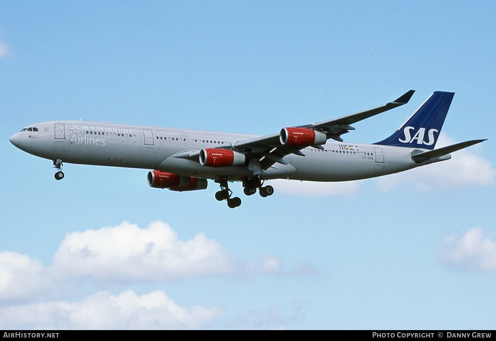 Aircraft Photo of OY-KBA | Airbus A340-313X | Scandinavian Airlines - SAS | AirHistory.net #366553