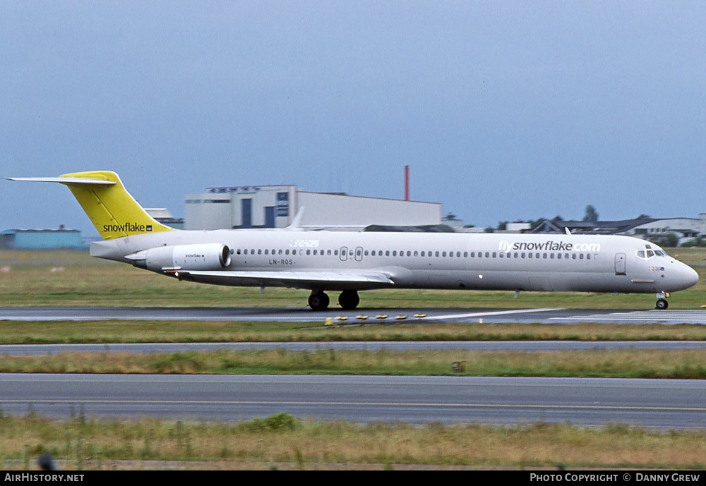 Aircraft Photo of LN-ROS | McDonnell Douglas MD-82 (DC-9-82) | Snowflake | AirHistory.net #366556