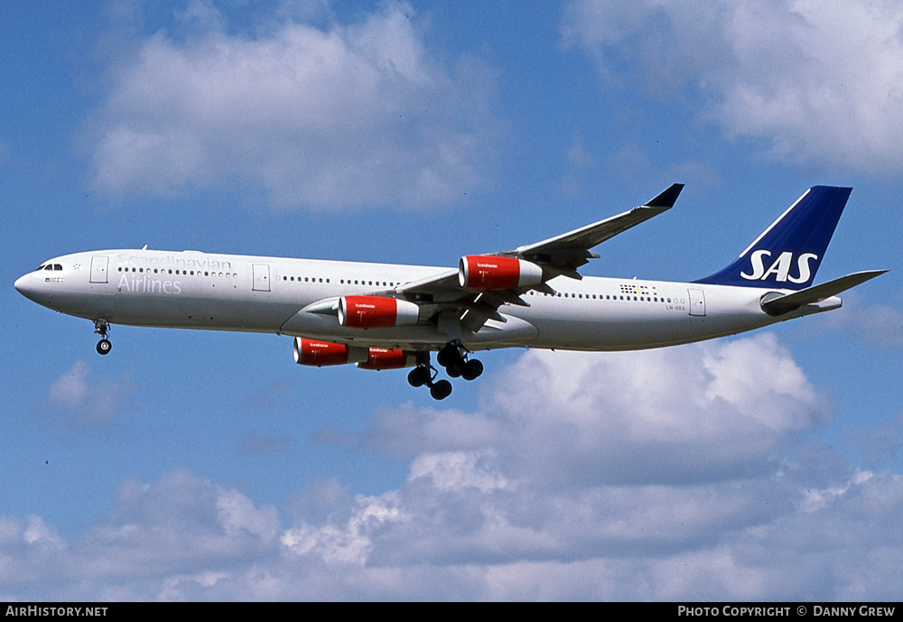 Aircraft Photo of LN-RKG | Airbus A340-313X | Scandinavian Airlines - SAS | AirHistory.net #366557