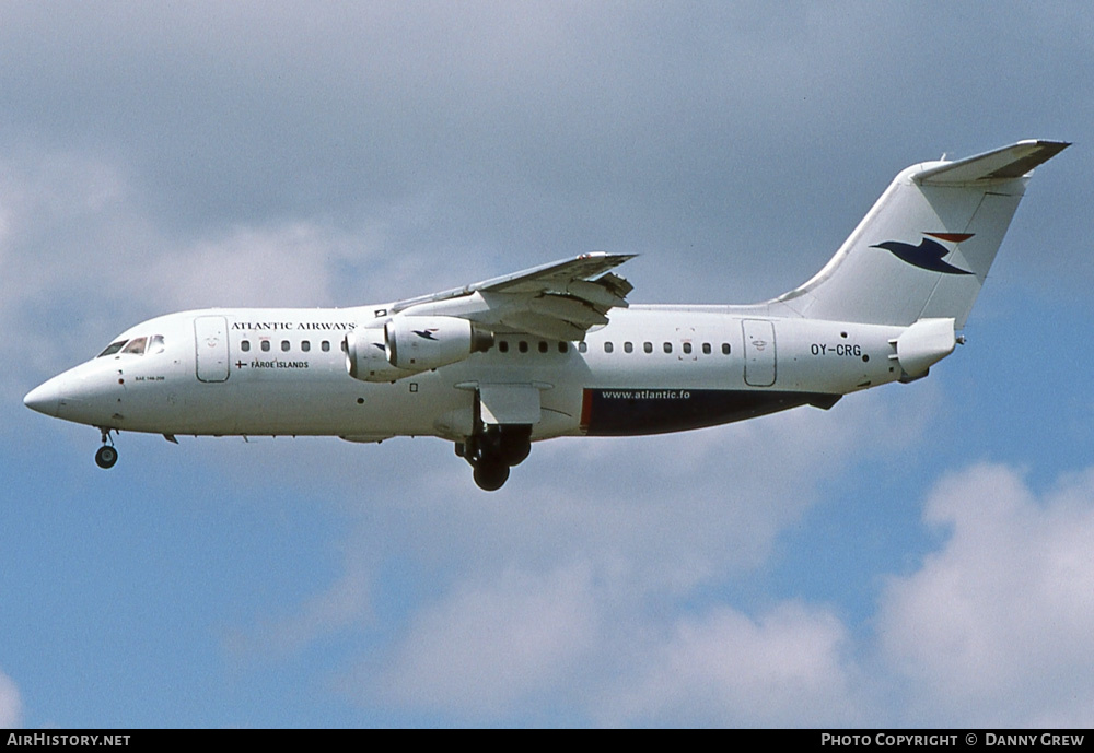 Aircraft Photo of OY-CRG | British Aerospace BAe-146-200 | Atlantic Airways | AirHistory.net #366574