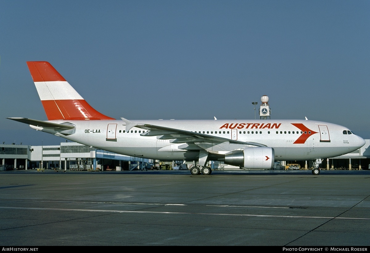 Aircraft Photo of OE-LAA | Airbus A310-324 | Austrian Airlines | AirHistory.net #366636