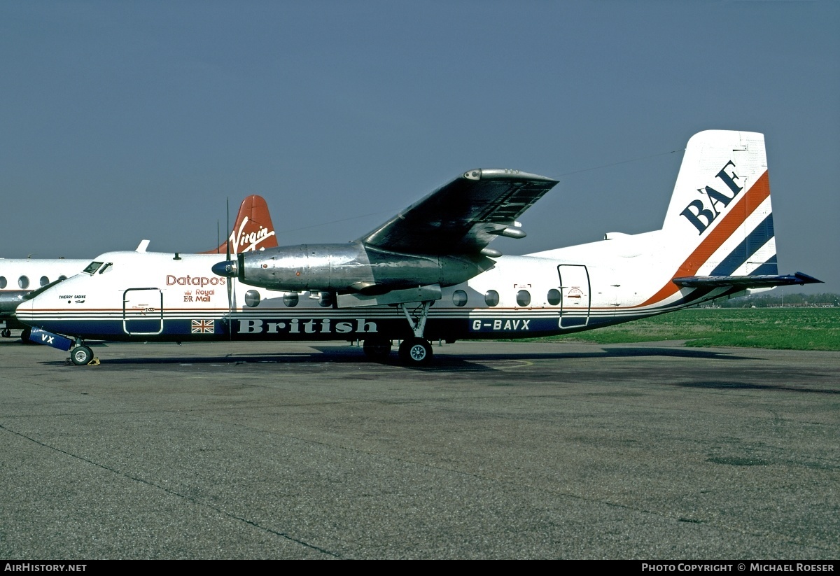 Aircraft Photo of G-BAVX | Handley Page HPR-7 Herald 214 | British Air Ferries - BAF | AirHistory.net #366638