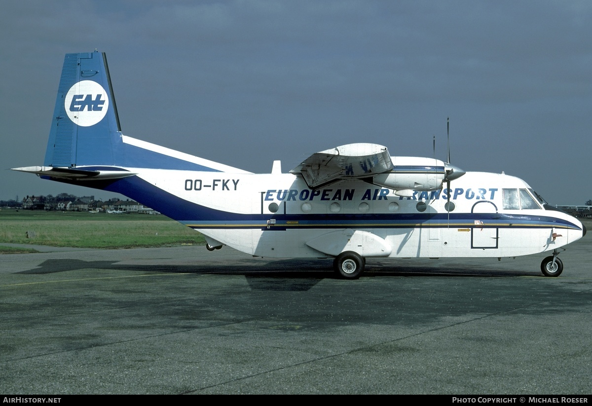 Aircraft Photo of OO-FKY | CASA C-212-200 Aviocar | European Air Transport - EAT | AirHistory.net #366640