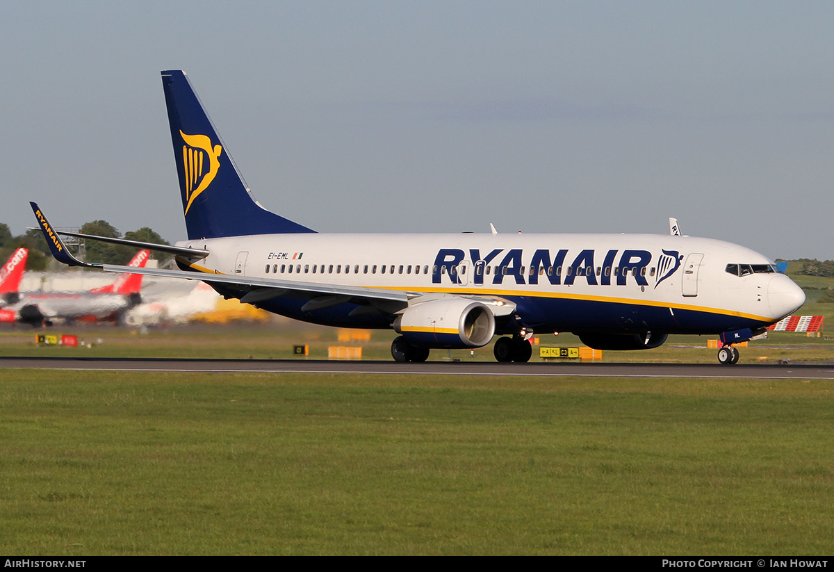 Aircraft Photo of EI-EML | Boeing 737-8AS | Ryanair | AirHistory.net #366912