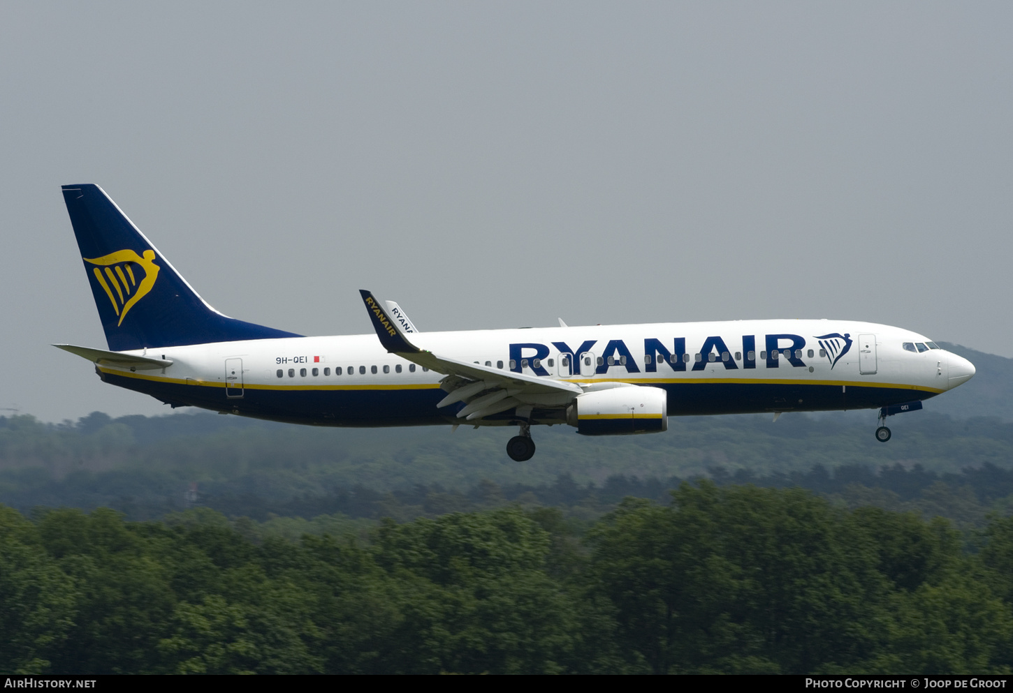 Aircraft Photo of 9H-QEI | Boeing 737-800 | Ryanair | AirHistory.net #366913