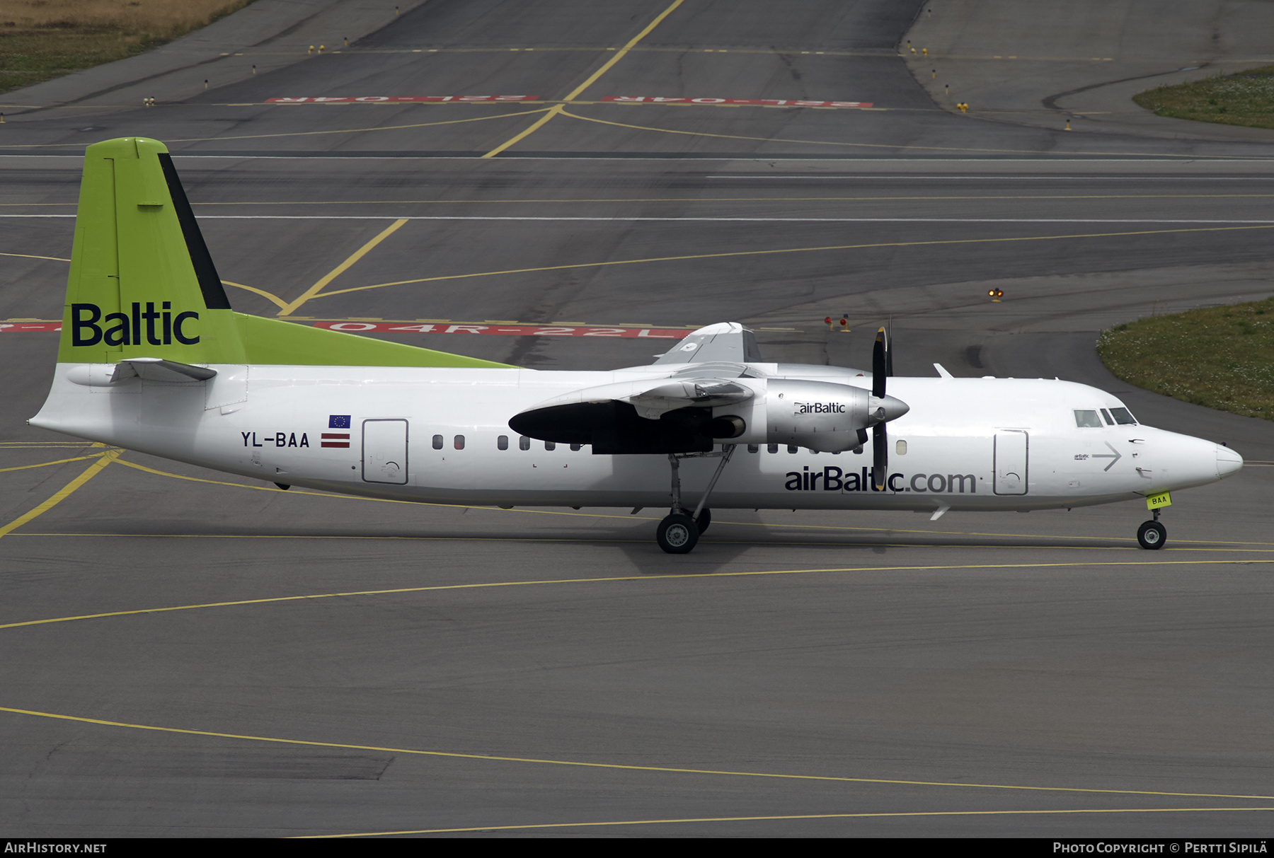 Aircraft Photo of YL-BAA | Fokker 50 | AirBaltic | AirHistory.net #366924