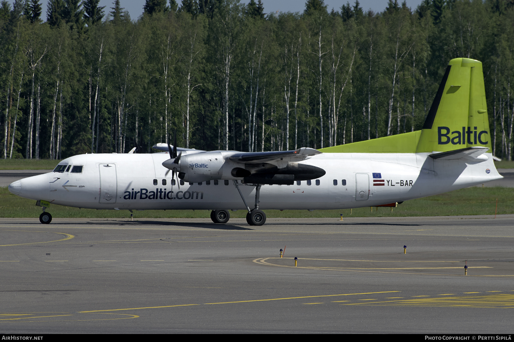 Aircraft Photo of YL-BAR | Fokker 50 | AirBaltic | AirHistory.net #366945