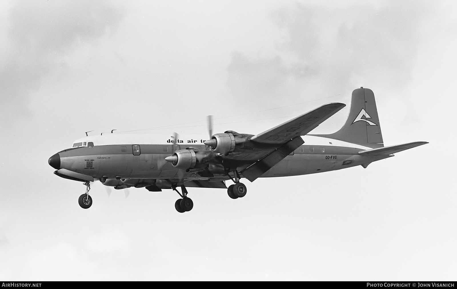 Aircraft Photo of OO-FVG | Douglas DC-6B | Delta Air Transport - DAT | AirHistory.net #367010