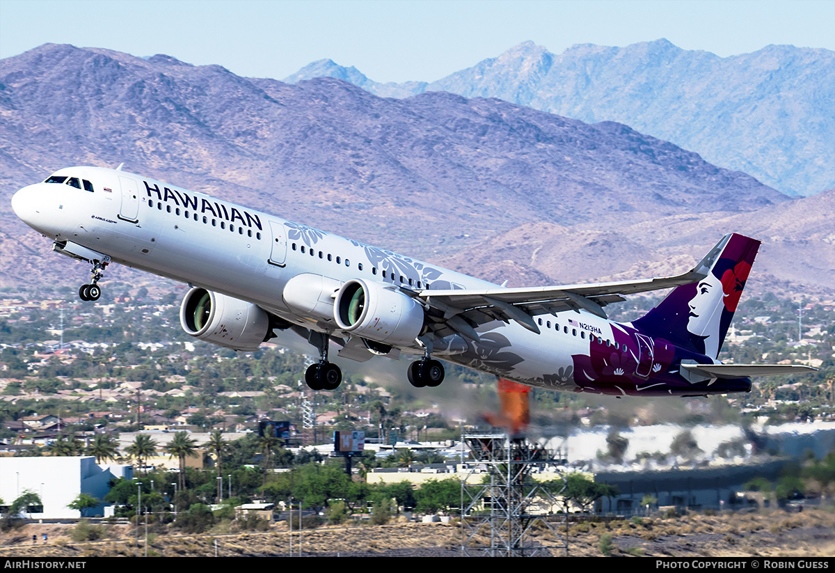 Aircraft Photo of N213HA | Airbus A321-271N | Hawaiian Airlines | AirHistory.net #367078