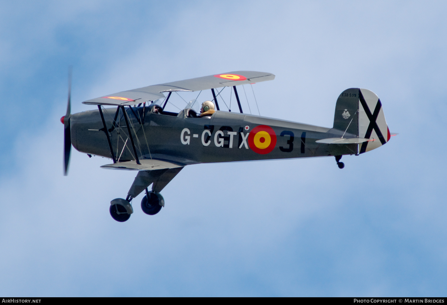 Aircraft Photo of G-CGTX | CASA 1-131E Series 2000 Jungmann | Spain - Air Force | AirHistory.net #367145