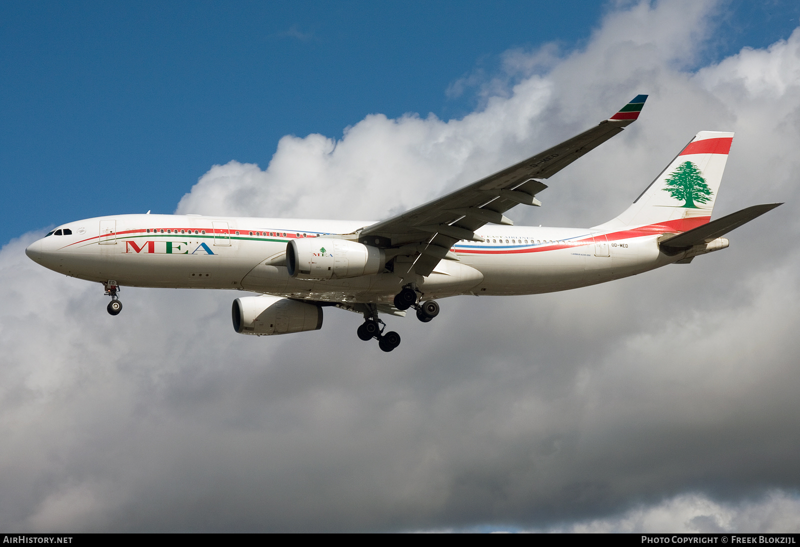 Aircraft Photo of OD-MED | Airbus A330-243 | MEA - Middle East Airlines | AirHistory.net #367172