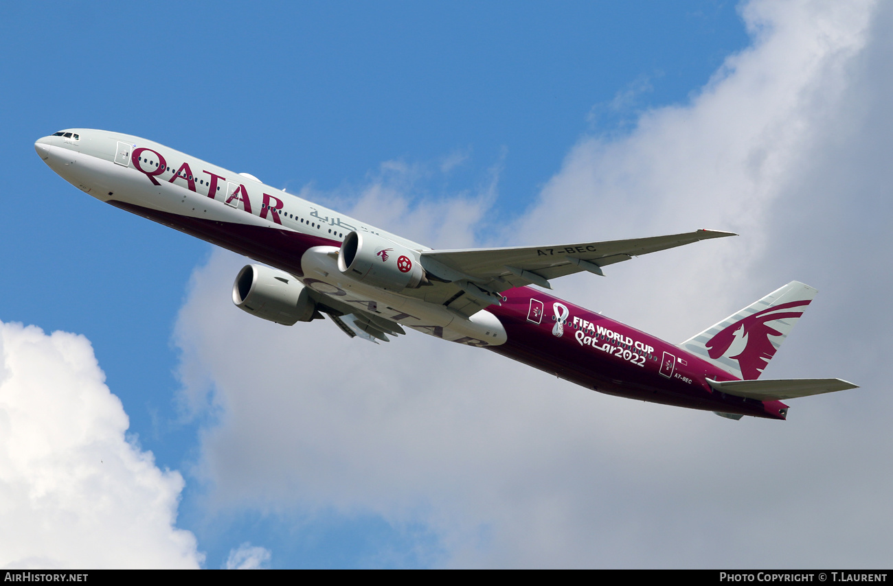 Aircraft Photo of A7-BEC | Boeing 777-3DZ/ER | Qatar Airways | AirHistory.net #367299