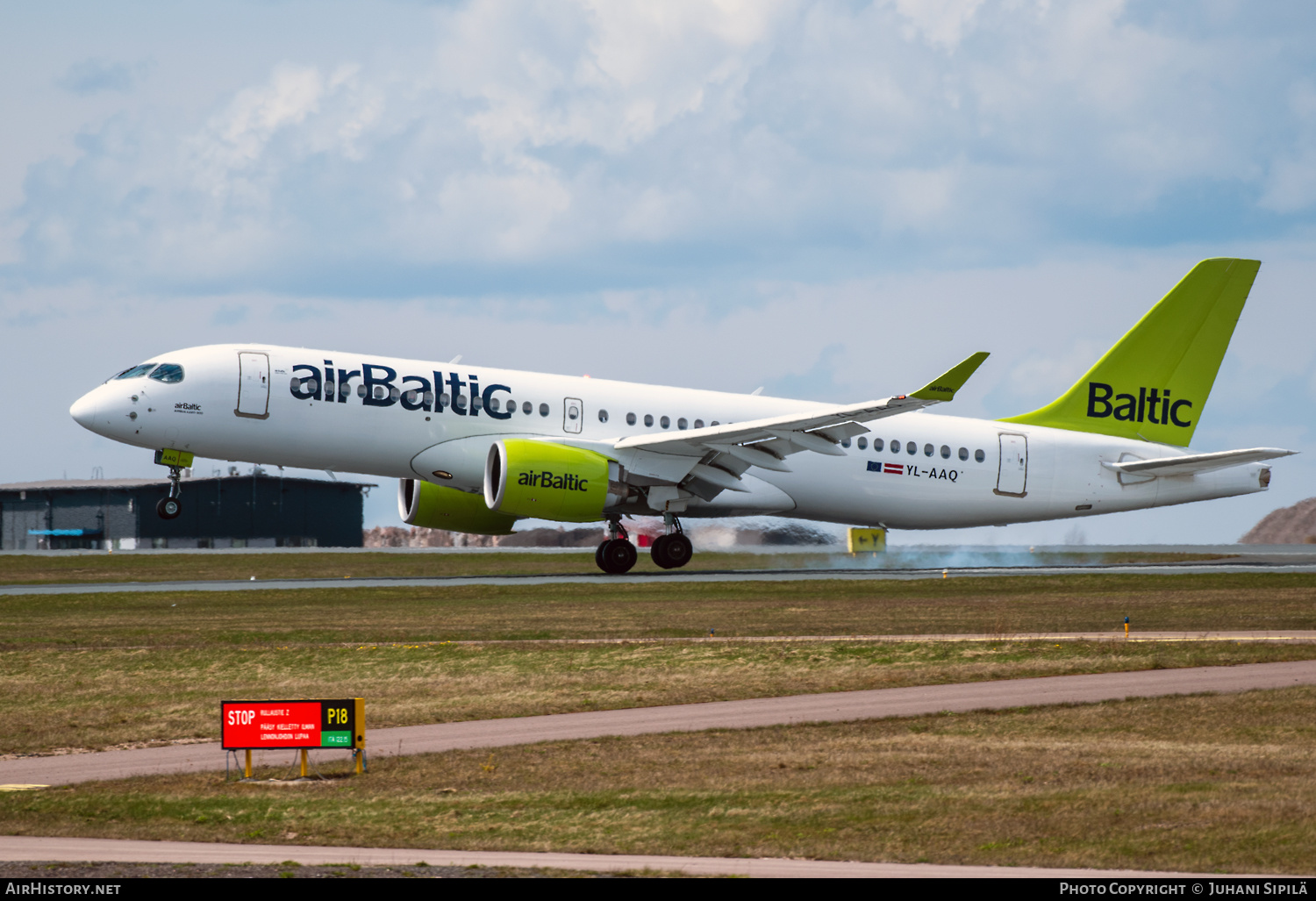 Aircraft Photo of YL-AAQ | Airbus A220-371 (BD-500-1A11) | AirBaltic | AirHistory.net #367362