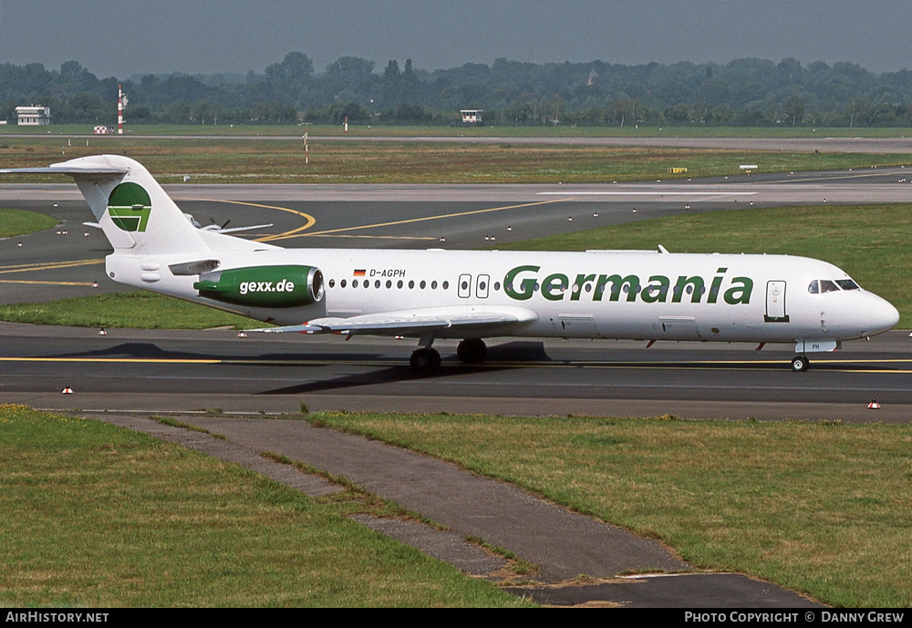 Aircraft Photo of D-AGPH | Fokker 100 (F28-0100) | Germania | AirHistory.net #367387