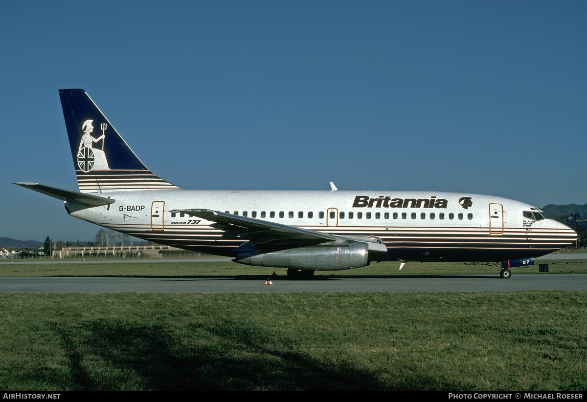 Aircraft Photo of G-BADP | Boeing 737-204/Adv | Britannia Airways | AirHistory.net #367400