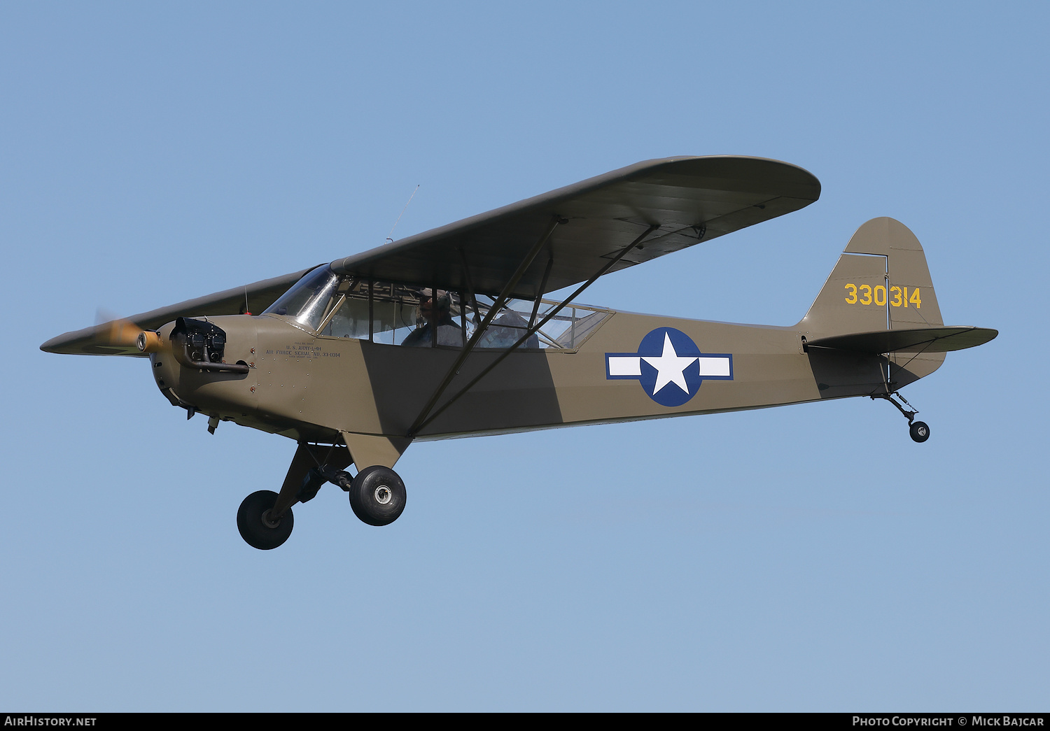 Aircraft Photo of G-BAET | Piper L-4 Cub (O-59/J-3C-65D) | USA - Air Force | AirHistory.net #367407