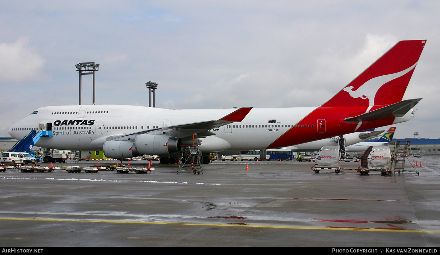 Aircraft Photo of VH-OJB | Boeing 747-438 | Qantas | AirHistory.net #367509