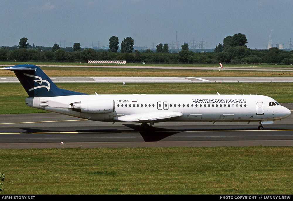 Aircraft Photo of YU-AOL | Fokker 100 (F28-0100) | Montenegro Airlines | AirHistory.net #367554