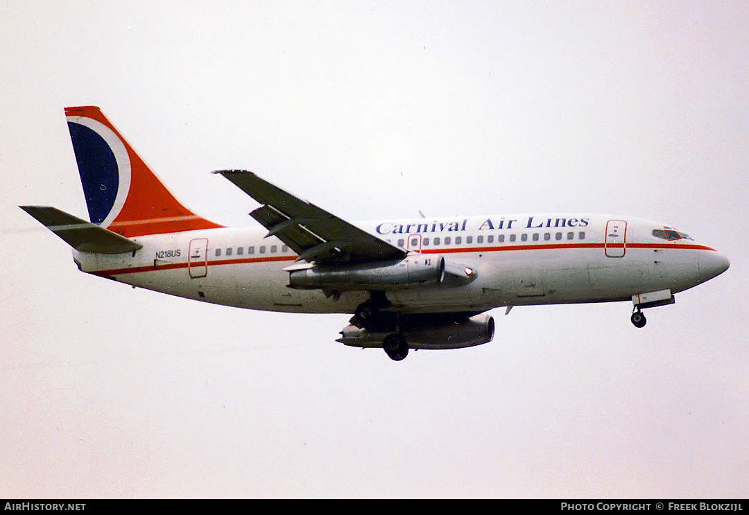 Aircraft Photo of N218US | Boeing 737-201 | Carnival Air Lines | AirHistory.net #367570