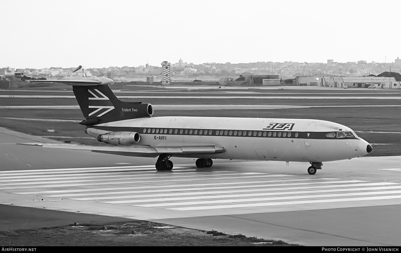 Aircraft Photo of G-AVFI | Hawker Siddeley HS-121 Trident 2E | BEA - British European Airways | AirHistory.net #367661