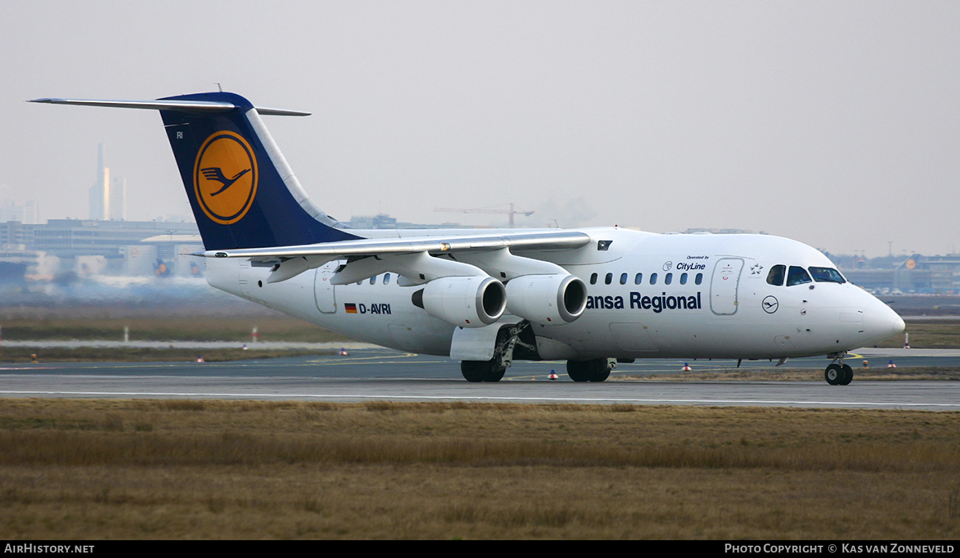 Aircraft Photo of D-AVRI | British Aerospace Avro 146-RJ85 | Lufthansa Regional | AirHistory.net #367666