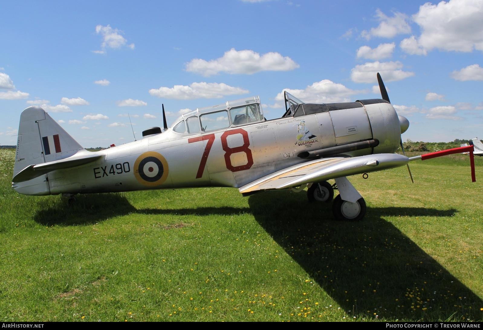 Aircraft Photo of G-CLCJ / EX490 | North American Harvard Mk4 | UK - Air Force | AirHistory.net #367729