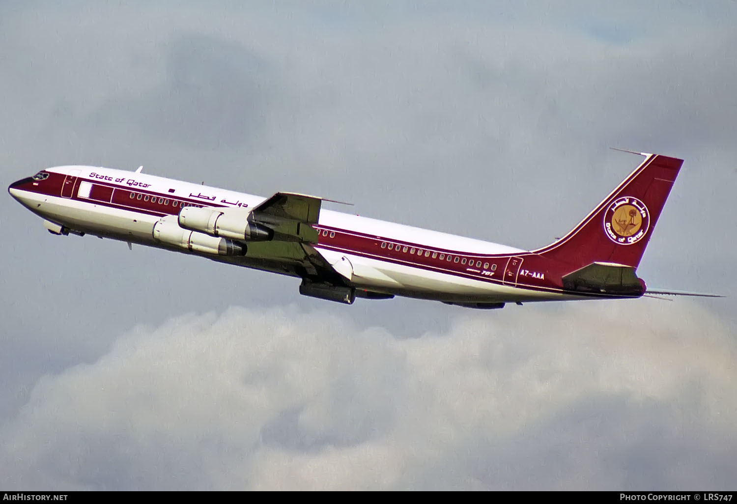 Aircraft Photo of A7-AAA | Boeing 707-3P1C | State of Qatar | AirHistory.net #367845
