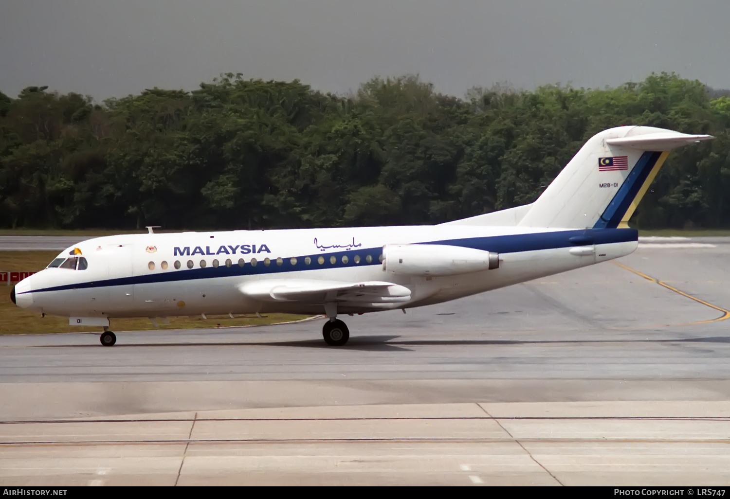 Aircraft Photo of M28-01 | Fokker F28-1000 Fellowship | Malaysia Government | AirHistory.net #367848