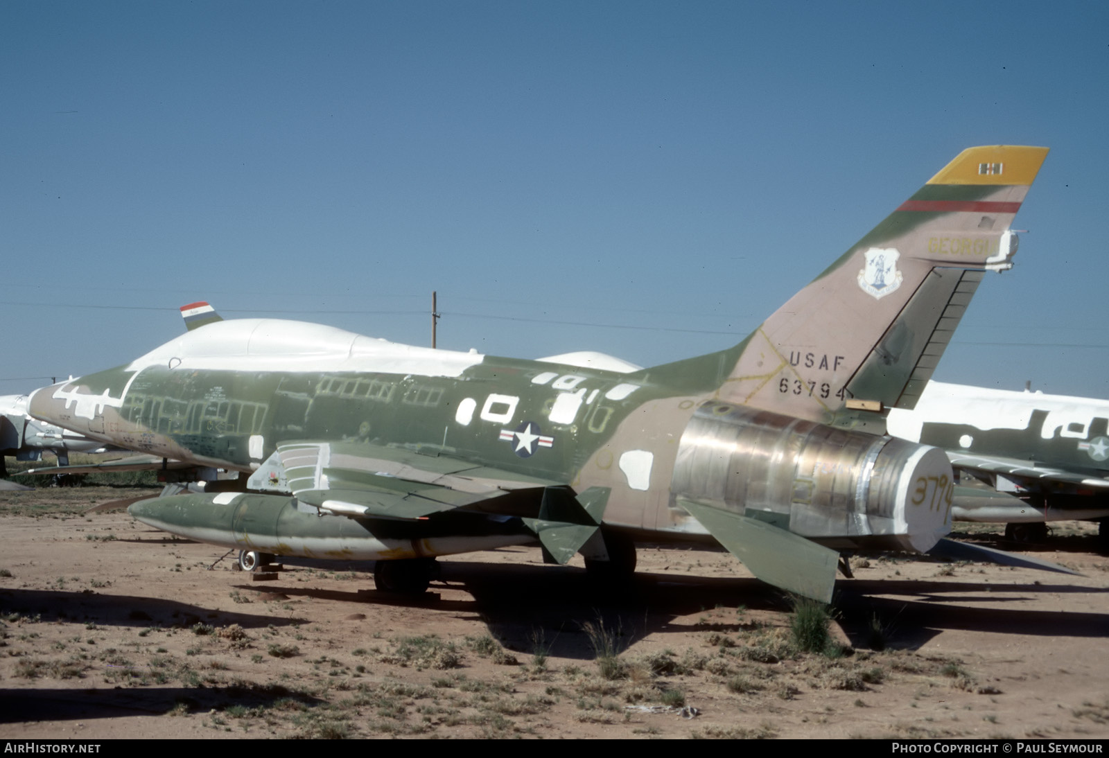 Aircraft Photo of 56-3794 / 63794 | North American F-100F Super Sabre | USA - Air Force | AirHistory.net #367988