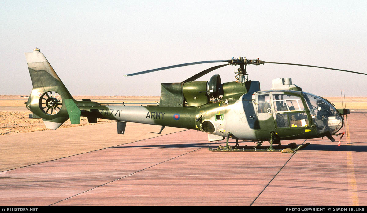 Aircraft Photo of ZA771 | Aerospatiale SA-341B Gazelle AH1 | UK - Army | AirHistory.net #368017