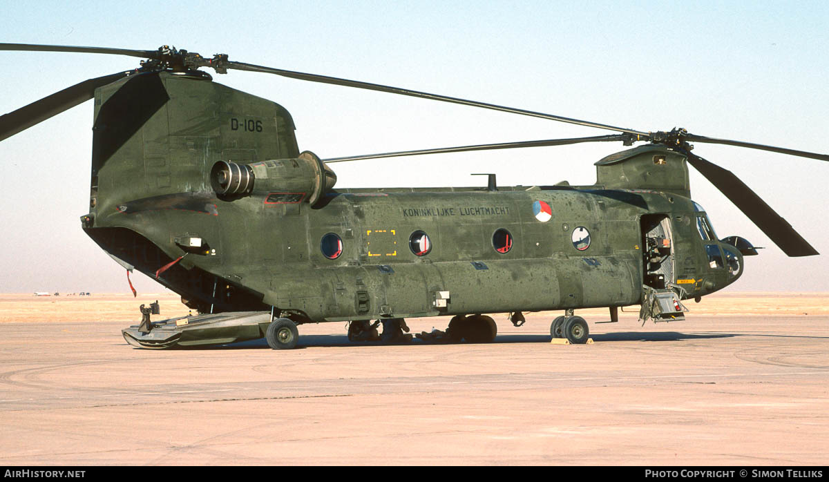 Aircraft Photo of D-106 | Boeing CH-47D Chinook (414) | Netherlands - Air Force | AirHistory.net #368019