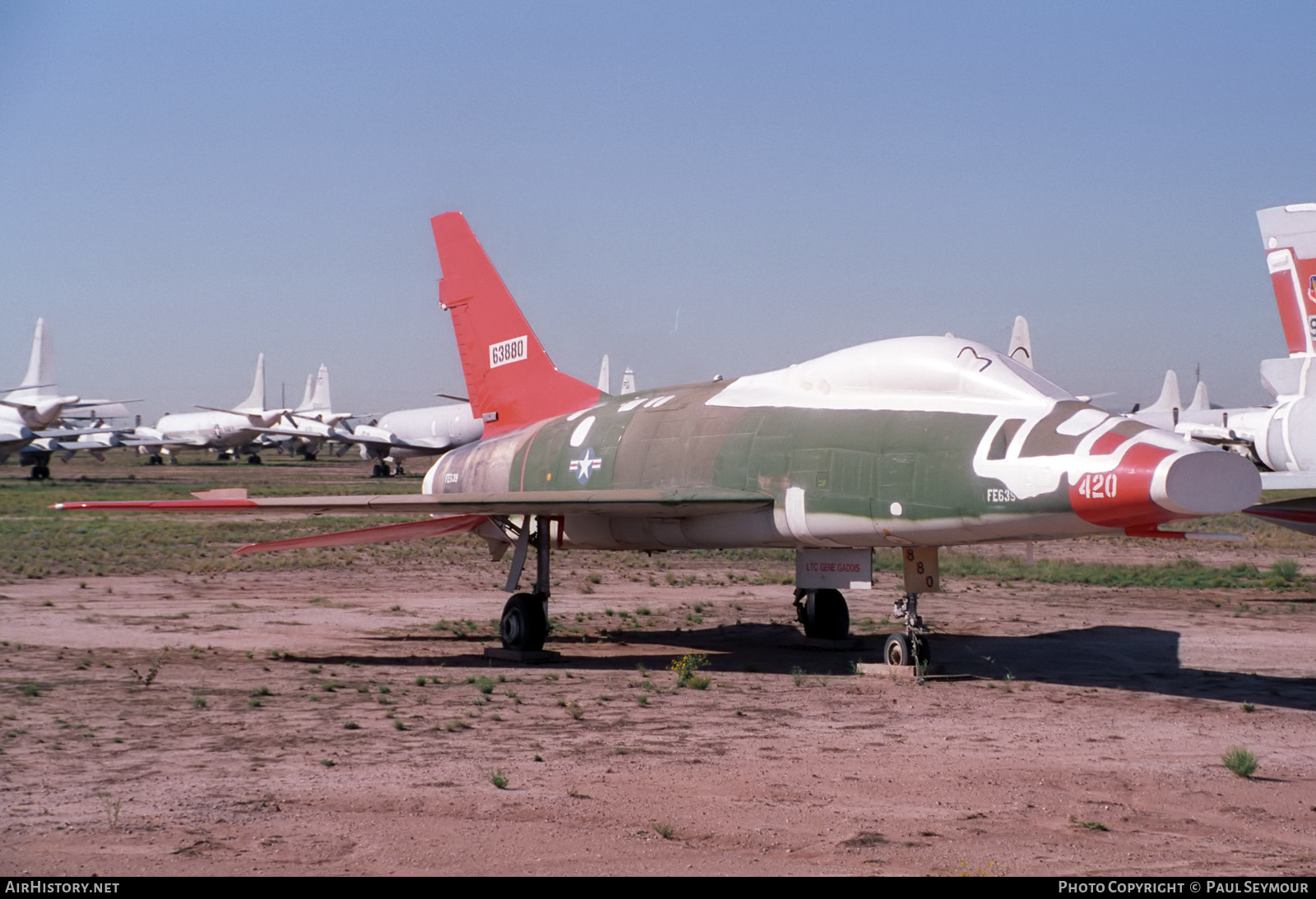 Aircraft Photo of 56-3880 / 63880 | North American F-100F Super Sabre | USA - Air Force | AirHistory.net #368039
