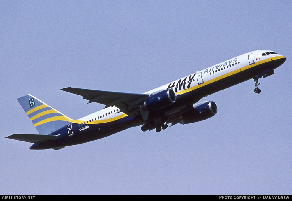 Aircraft Photo of C-GMYD | Boeing 757-258 | Harmony Airways - HMY Airways | AirHistory.net #368076