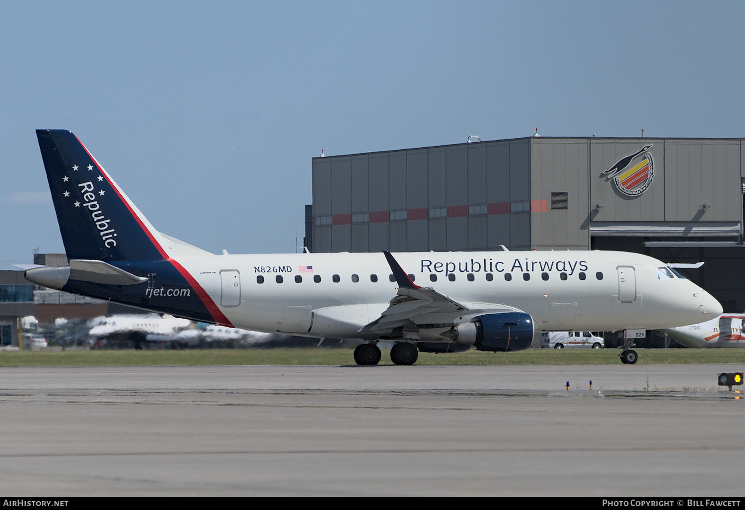 Aircraft Photo of N826MD | Embraer 170LR (ERJ-170-100LR) | Republic Airways | AirHistory.net #368123