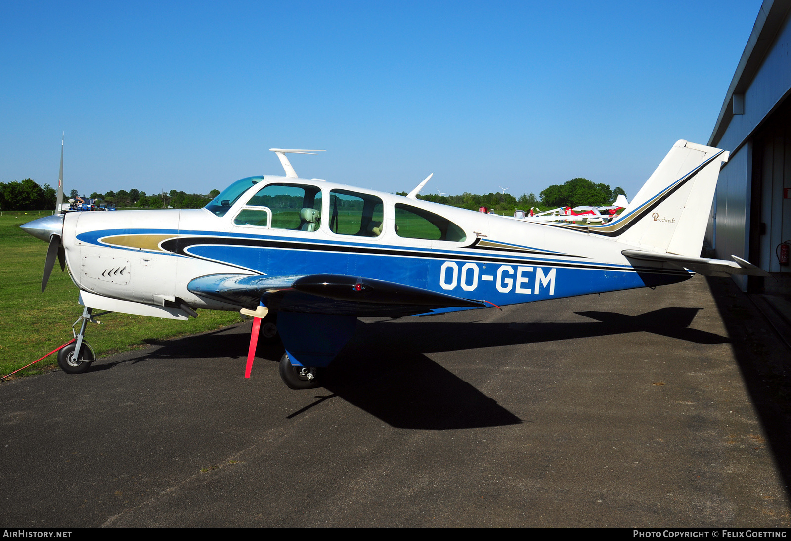 Aircraft Photo of OO-GEM | Beech 35-C33 Debonair | AirHistory.net #368252