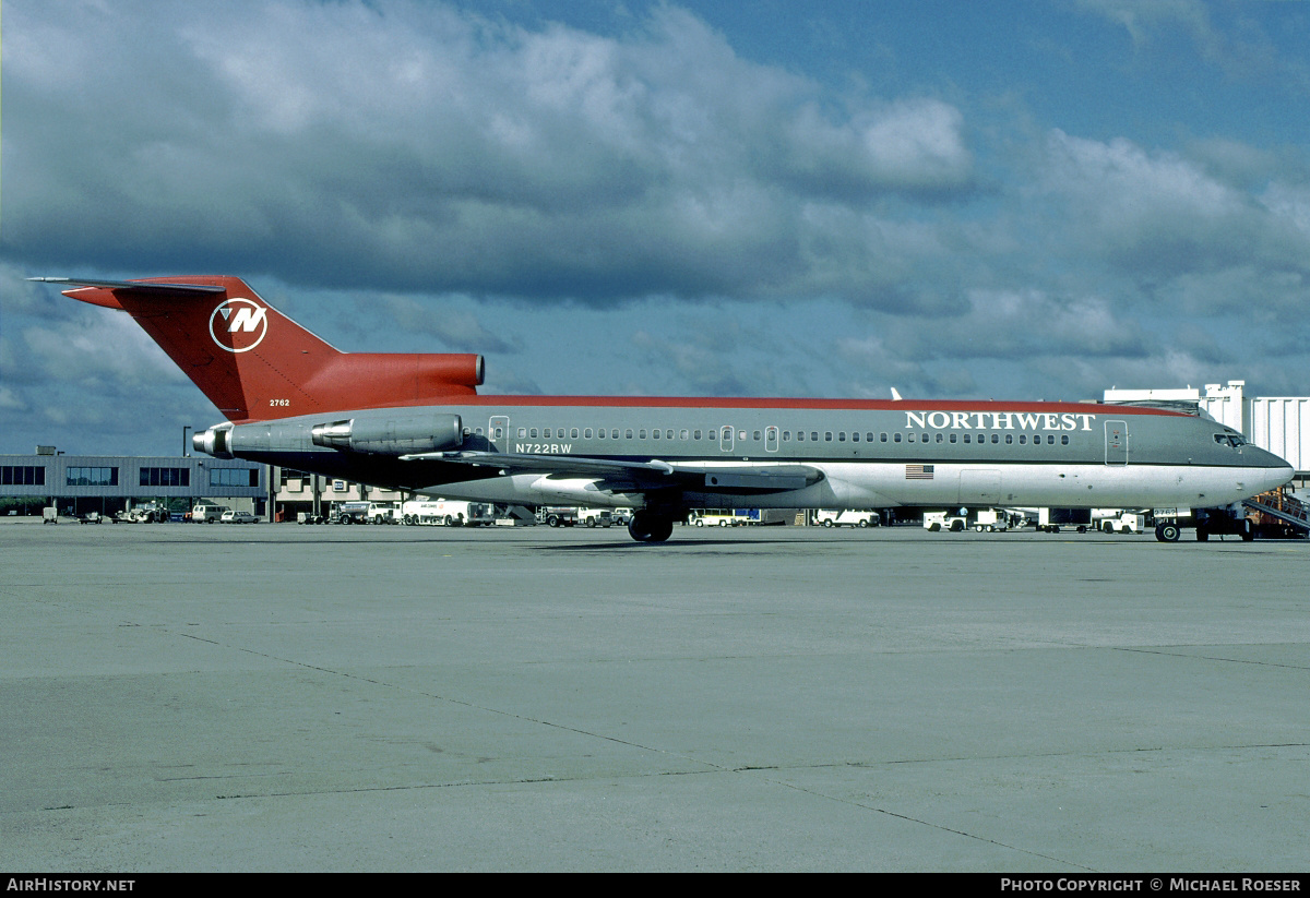 Aircraft Photo of N722RW | Boeing 727-2M7/Adv | Northwest Airlines | AirHistory.net #368284
