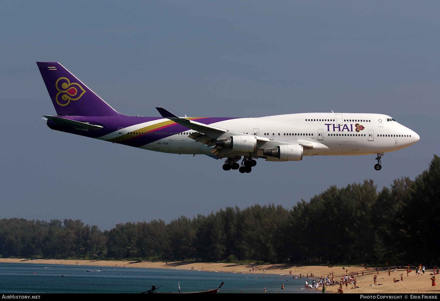 Aircraft Photo of HS-TGA | Boeing 747-4D7 | Thai Airways International | AirHistory.net #368321